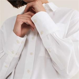 Phase Eight White Cotton Boyfriend Shirt